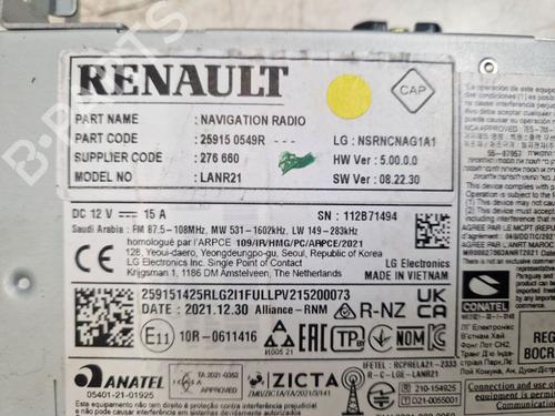 Elektronik Modul RENAULT MEGANE E-TECH SUV EV60 (BNJ1) | BP29100866M83 
