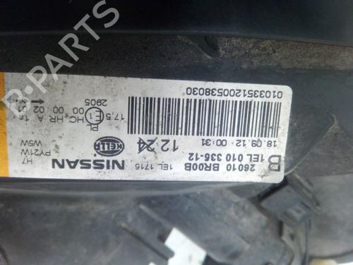 Right headlight NISSAN QASHQAI I (J10, NJ10) 2.0 | BP31703093C29 