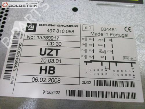 Radio OPEL CORSA D (S07) 1.2 (L08, L68) | BP25224246E6 