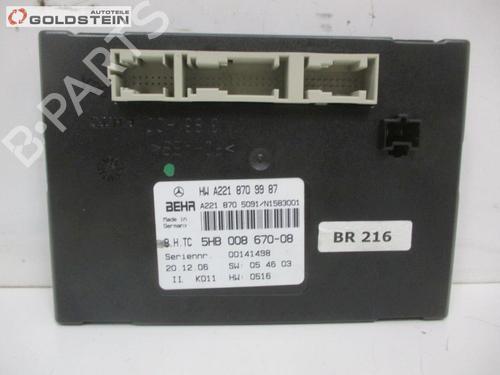 Used Control unit MERCEDES-BENZ S-CLASS Coupe (C216) CL 500 (216.371) (388 hp) 18761041