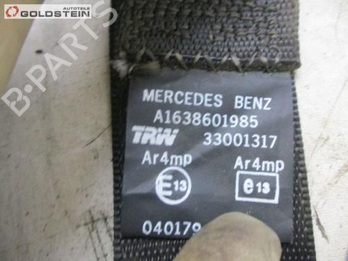 Rear left seatbelt MERCEDES-BENZ M-CLASS (W163) ML 270 CDI (163.113) | BP13762296I29 