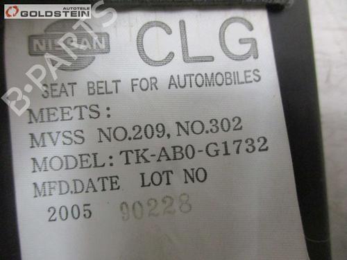 Rear left seatbelt NISSAN MURANO I (Z50) 3.5 4x4 | BP18758616I29 
