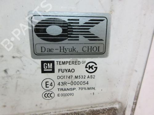 Rear left door window CHEVROLET SPARK (M300) 1.2 | BP29087435C20 