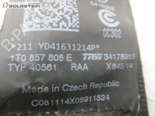 Rear left seatbelt VW TOURAN (1T3) 2.0 TDI | BP18754764I29 