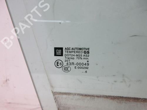 Front right quarter glass OPEL ZAFIRA TOURER C (P12) 1.6 CNG (75) | BP29104045C112 