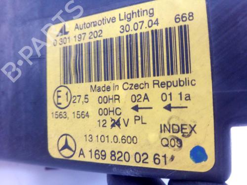 Right headlight MERCEDES-BENZ A-CLASS (W169) A 200 CDI (169.008, 169.308) | BP29106917C29 