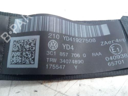 Front right seatbelt VW PASSAT B6 Variant (3C5) 1.4 TSI | BP37136142I25  - Image 10