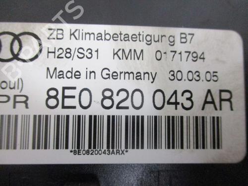 AC Styreenhet / Manøvreringsenhet AUDI A4 B7 (8EC) 2.0 TFSI | BP18798316I5 
