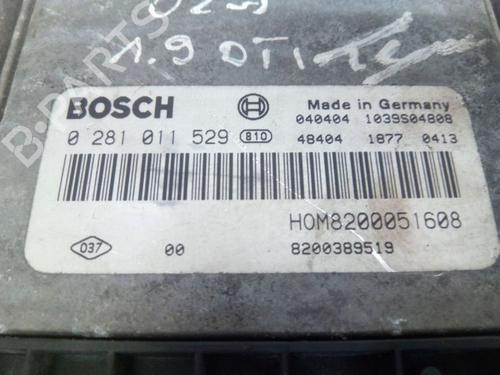 Engine control unit (ECU) RENAULT TRAFIC II Van (FL) 1.9 dCi 100 (FL0C, FL0K, FL0B) | BP29109444M57 