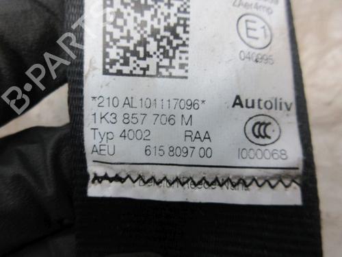 Front right seatbelt VW GOLF VI (5K1) 1.4 TSI | BP21137258I25 