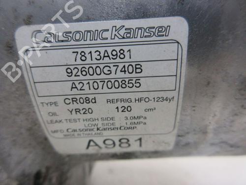 AC compressor MITSUBISHI MIRAGE / SPACE STAR VI Hatchback (A0_A) 1.2 | BP38504606M34 - Image 8