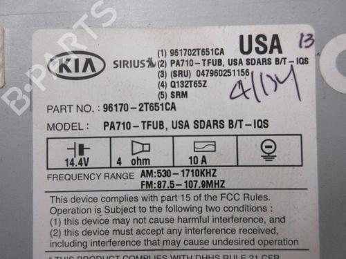 Radio KIA OPTIMA (FSGDS6B) 2.4 Hybrid | BP40230348E6 - Image 10