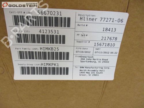 Interiør tag BMW X3 (F25) xDrive 20 d | BP37104671I12 - Image 7