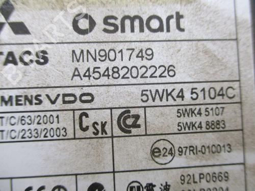 Control unit SMART FORFOUR (454) 1.3 (454.031) | BP37120733M11 - Image 5