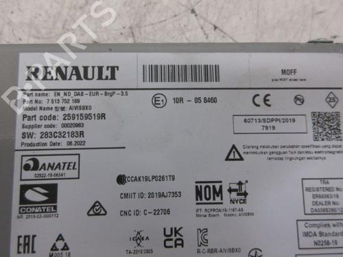 Electronic module RENAULT ZOE Hatchback Van (BFM_) Electric (BFMC, BFMD) | BP19289427M83 