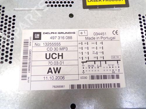 Radio OPEL ASTRA H TwinTop (A04) 1.6 (L67) | BP25224321E6 