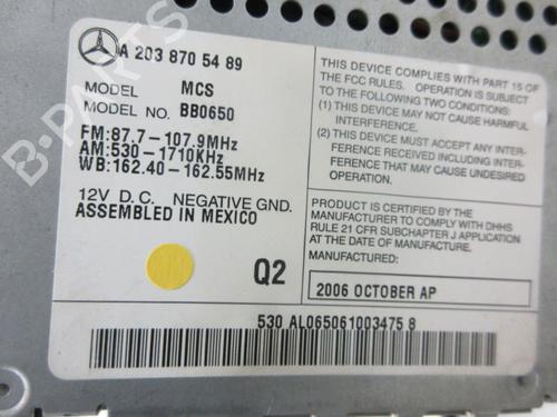 Electronic module MERCEDES-BENZ C-CLASS (W203) C 280 4-matic (203.092) | BP29097581M83 
