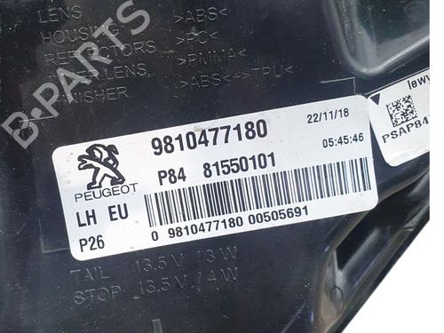 Left taillight PEUGEOT 3008 II SUV (MC_, MR_, MJ_, M4_) 1.2 THP/ PureTech 130 (MRHNSM, MRHNSU, MRHNSJ, MRHNYW,... | BP29170095C34 