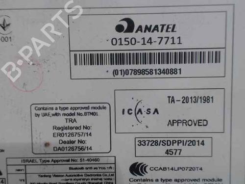 Bilradio RENAULT TWINGO III (BCM_, BCA_) 1.0 SCe 70 | BP24907324E6 