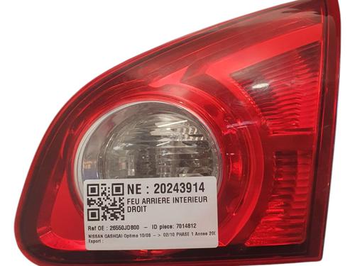 Used Right tailgate light NISSAN QASHQAI / QASHQAI +2 I (J10, NJ10, JJ10E) 2.0 dCi (150 hp) 25606479