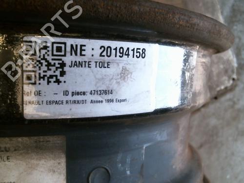 Fælk Fælk RENAULT ESPACE II (J/S63_) 2.1 TD (J633, J634, J/S635, J/S63D) (88 hp) 37623347 37623347