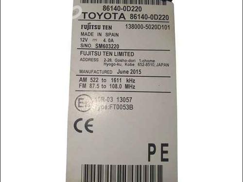 Radio TOYOTA YARIS (_P13_) 1.5 Hybrid (NHP130_) | BP24907276E6 