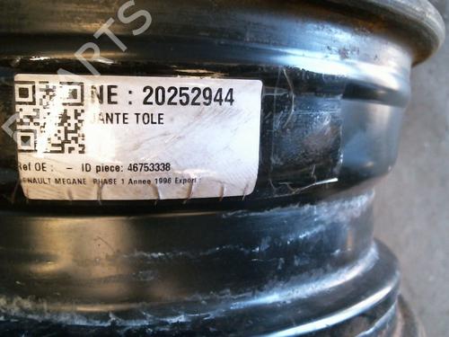 Felg Felg RENAULT MEGANE I (BA0/1_) 1.9 D Eco (BA0A, BA0U, BA0R) (64 hp) 37584032 37584032