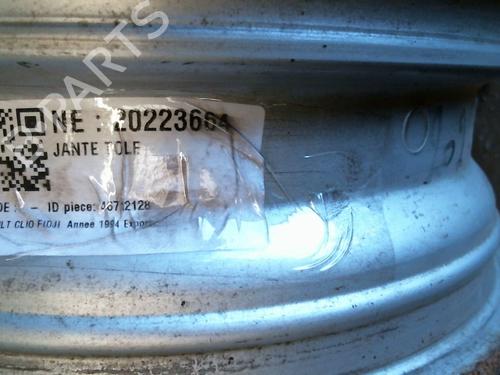 Felg Felg RENAULT CLIO I (B/C57_, 5/357_) 1.2 (B/C/S57A, B/C57S, 5/357F, 5/357J, 5/357L, 5/357R) (58 hp) 37584027 37584027