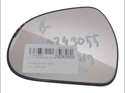 Used Left mirror glass PEUGEOT 207 (WA_, WC_) 1.4 HDi (68 hp) 24904263