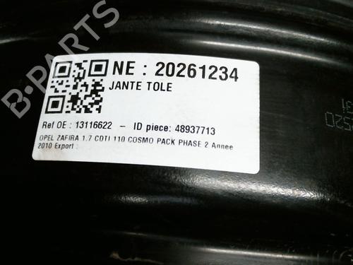 Used Rim Rim OPEL ZAFIRA / ZAFIRA FAMILY B (A05) 1.7 CDTI (M75) (110 hp) 40516513 40516513