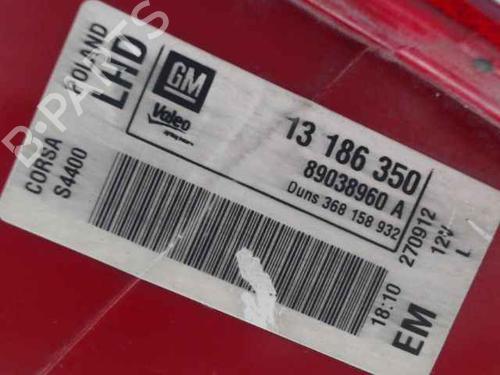 Left taillight OPEL CORSA D (S07) 1.3 CDTI (L08, L68) | BP24905383C34 