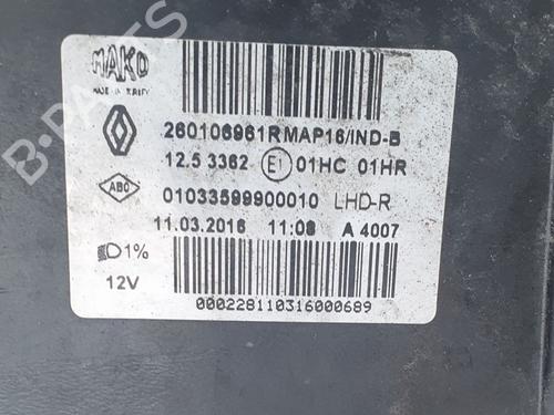 Højre forlygte RENAULT CLIO IV (BH_) 1.5 dCi 90 | BP29600001C29