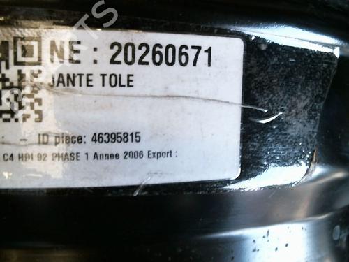 Felg Felg CITROËN C4 I (LC_) 1.6 HDi (90 hp) 37497780 37497780