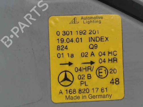 Left headlight MERCEDES-BENZ A-CLASS (W168) A 140 (168.031, 168.131) | BP25479607C28 