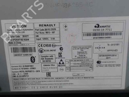 Bilradio RENAULT TWINGO III (BCM_, BCA_) 1.0 SCe 70 | BP24907324E6 
