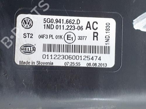 Right front fog light VW GOLF VII (5G1, BQ1, BE1, BE2) 1.6 TDI | BP29514835C31 