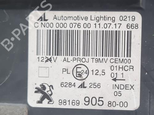 Right headlight PEUGEOT 308 II (LB_, LP_, LW_, LH_, L3_) 1.6 HDi 100 | BP29962033C29 