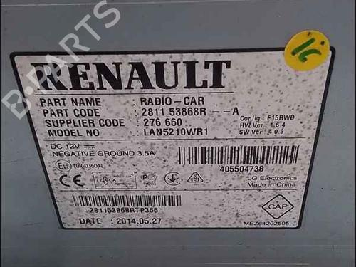 Radio RENAULT CLIO IV (BH_) 1.5 dCi 75 | BP24907364E6 