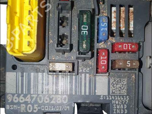 Fuse box CITROËN BERLINGO / BERLINGO FIRST MPV (MF_, GJK_, GFK_)  | BP25012445E1 