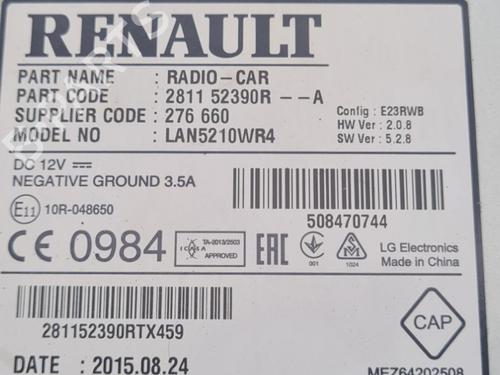 Radio RENAULT CLIO IV (BH_) 1.5 dCi 90 | BP25606523E6 