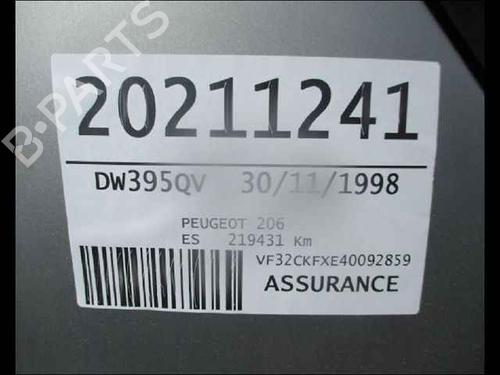 Tailgate PEUGEOT 206 Hatchback (2A/C) 1.4 i | BP24897951C6 
