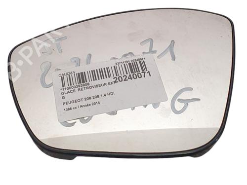 Speilglass venstre PEUGEOT 208 I (CA_, CC_) 1.4 HDi (68 hp) 25929732