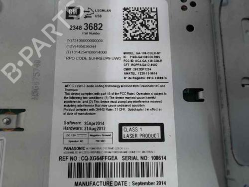 Radio OPEL MOKKA / MOKKA X (J13) 1.7 CDTI (_76) | BP25207067E6 