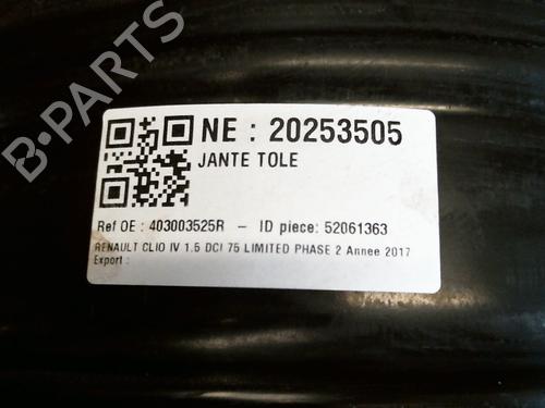 Used Rim Rim RENAULT CLIO IV (BH_) 1.5 dCi 75 (75 hp) 40516522 40516522
