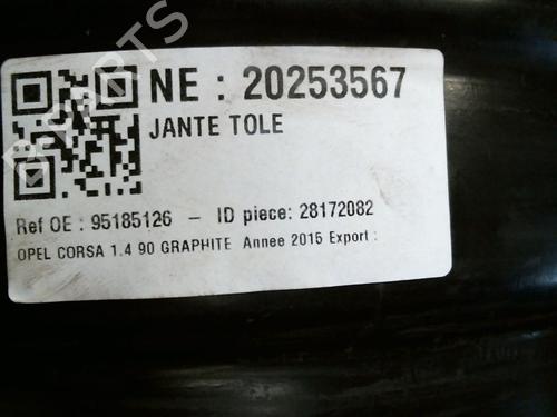 Used Rim Rim OPEL CORSA E (X15) 1.4 (08, 68) (90 hp) 40461951 40461951
