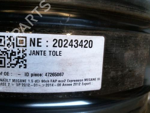 Used Rim Rim 37648344 37648344