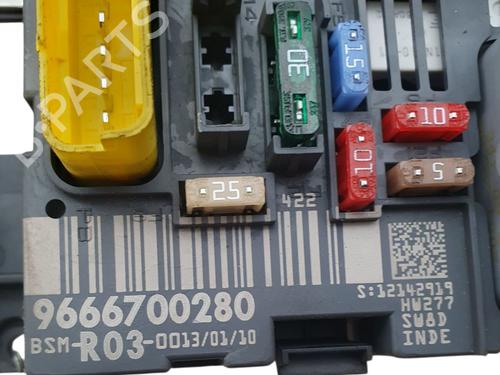 Fuse box CITROËN JUMPY II Van 2.0 HDi 120 | BP28120477E1 