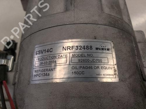 AC compressor NISSAN QASHQAI / QASHQAI +2 I (J10, NJ10, JJ10E)  | BP23132860M34 