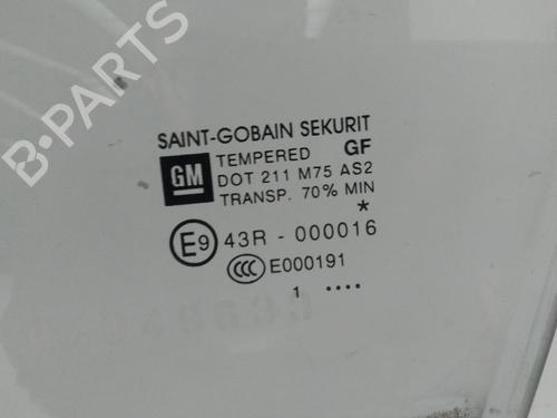 Front left door window OPEL MERIVA B MPV (S10)  | BP15455744C18 