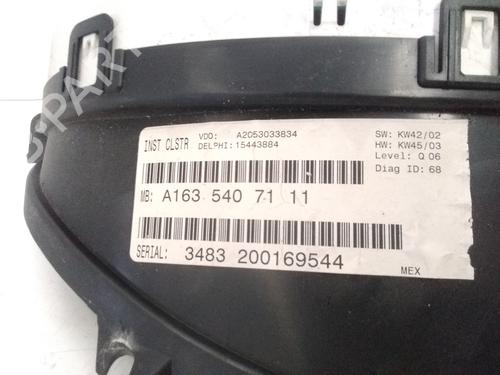 Instrument cluster MERCEDES-BENZ M-CLASS (W163) ML 270 CDI (163.113) | BP15451477C47 